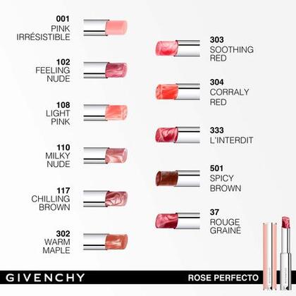  GIVENCHY LE ROSE PERFECTO Baume embellisseur de lèvres  1 of 4 