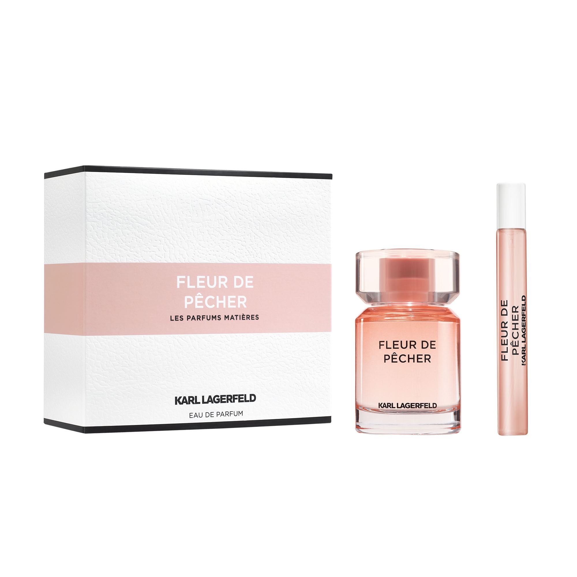 KARL LAGERFELD PARFUMS MATIERES Coffret eau de parfum fleur de pêcher + vaporisateur 1 of 1