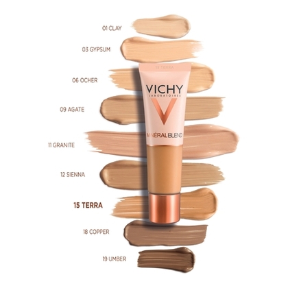  VICHY MINERALBLEND Fond de teint hydratant couvrance naturelle à l'acide hyaluronique  1 of 4 