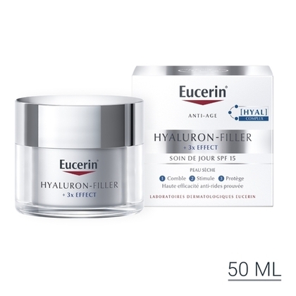 50ML EUCERIN HYALURON-FILLER + 3x EFFECT Soin de jour peau sèche SPF15  1 of 4 