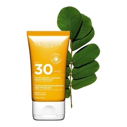 50mL Clarins SOLAIRE Crème solaire jeunesse haute protection visage SPF30  1 of 4 