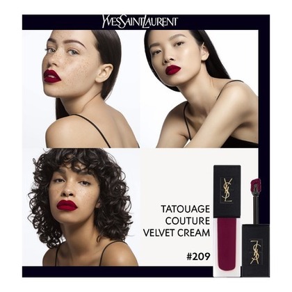  Yves Saint Laurent TATOUAGE COUTURE VELVET CREAM Rouge à lèvres mat effet velours longue tenue  1 of 4 