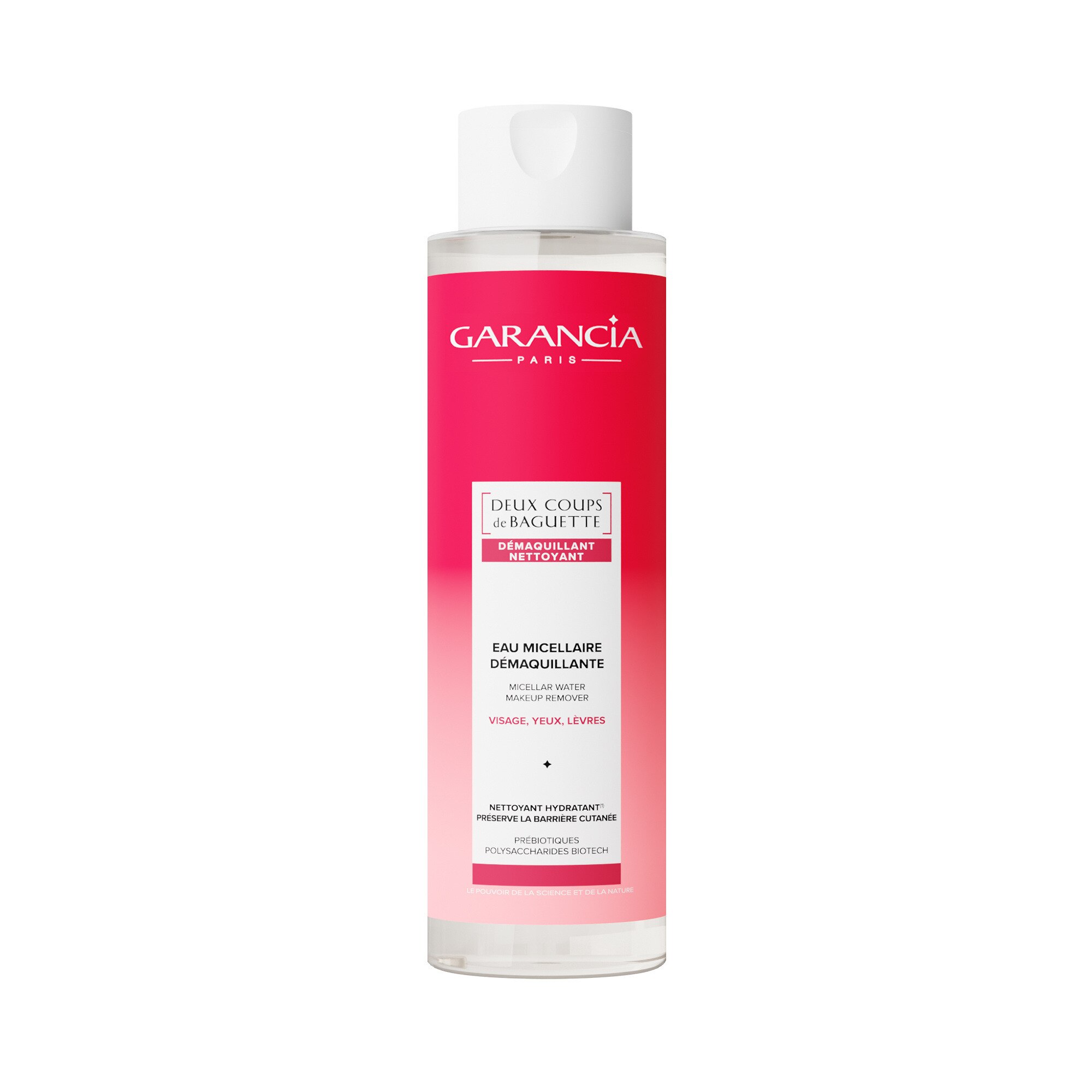 400ML GARANCIA EN DEUX COUPS DE BAGUETTE Eau micellaire ultra démaquillante 1 of 1 Eau micellaire ultra démaquillante