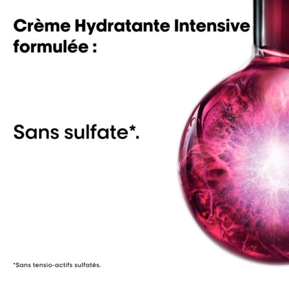 Crème hydratation intense longue durée sans rinçage avec protection thermique