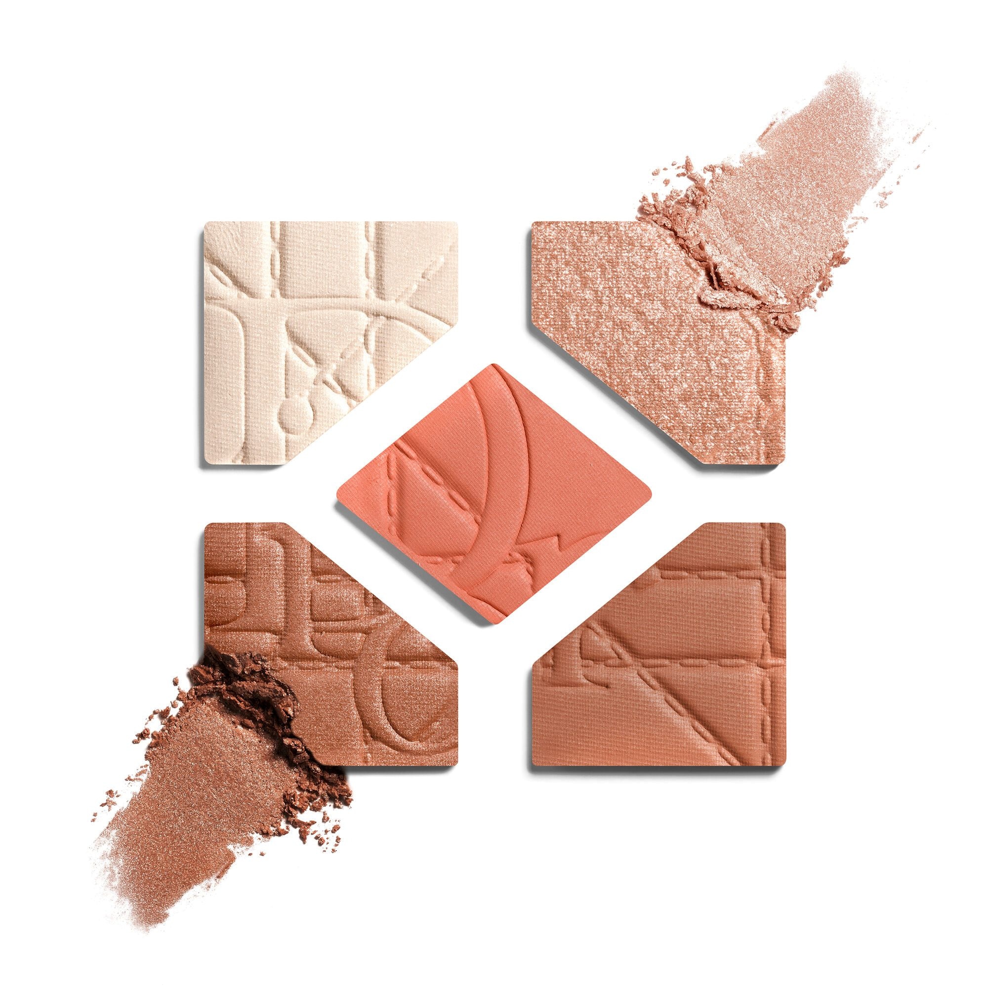 Palette yeux 5 couleurs - cannage fards à paupières longue tenue - édition limitée