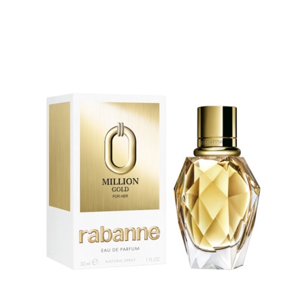 30ML Rabanne MILLION GOLD FOR HER Eau de parfum intense  1 of 4 