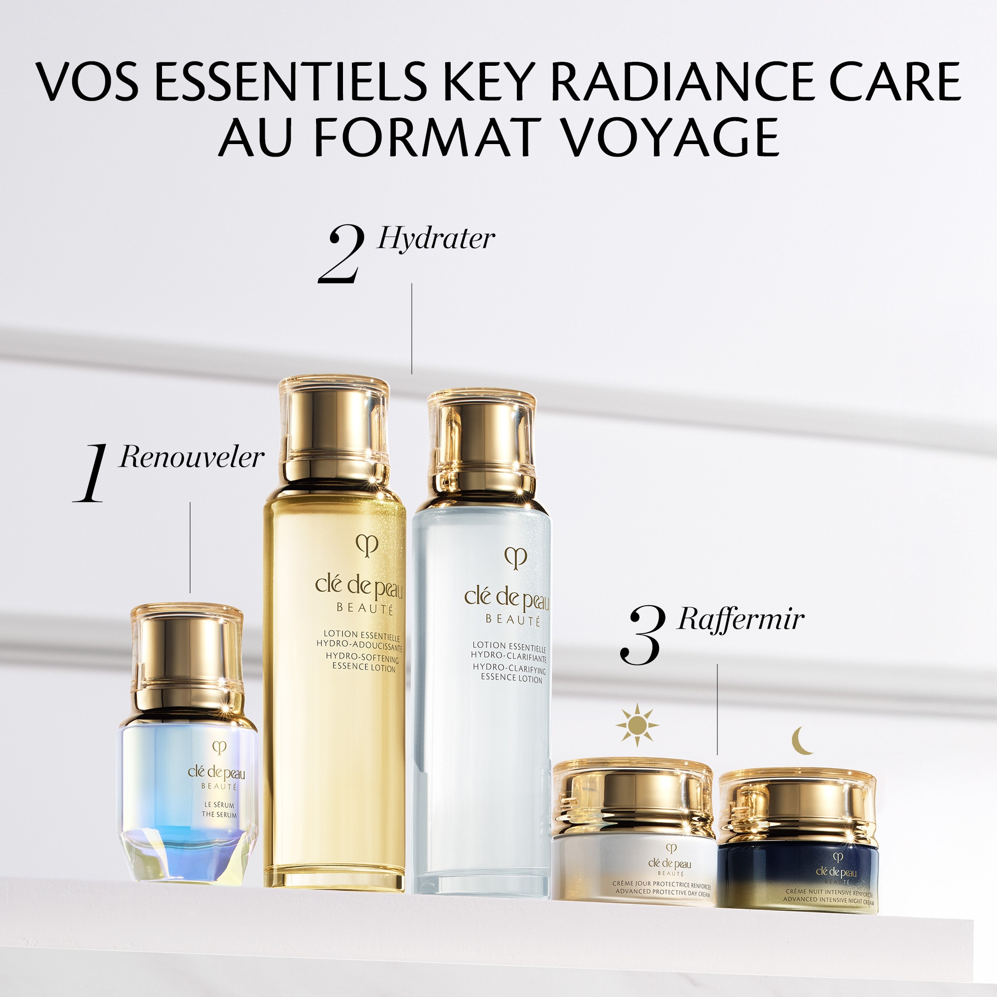 12mL CLÉ DE PEAU BEAUTÉ KEY RADIANCE CARE Crème jour protectrice renforcée - forrmat voyage  1 of 4 