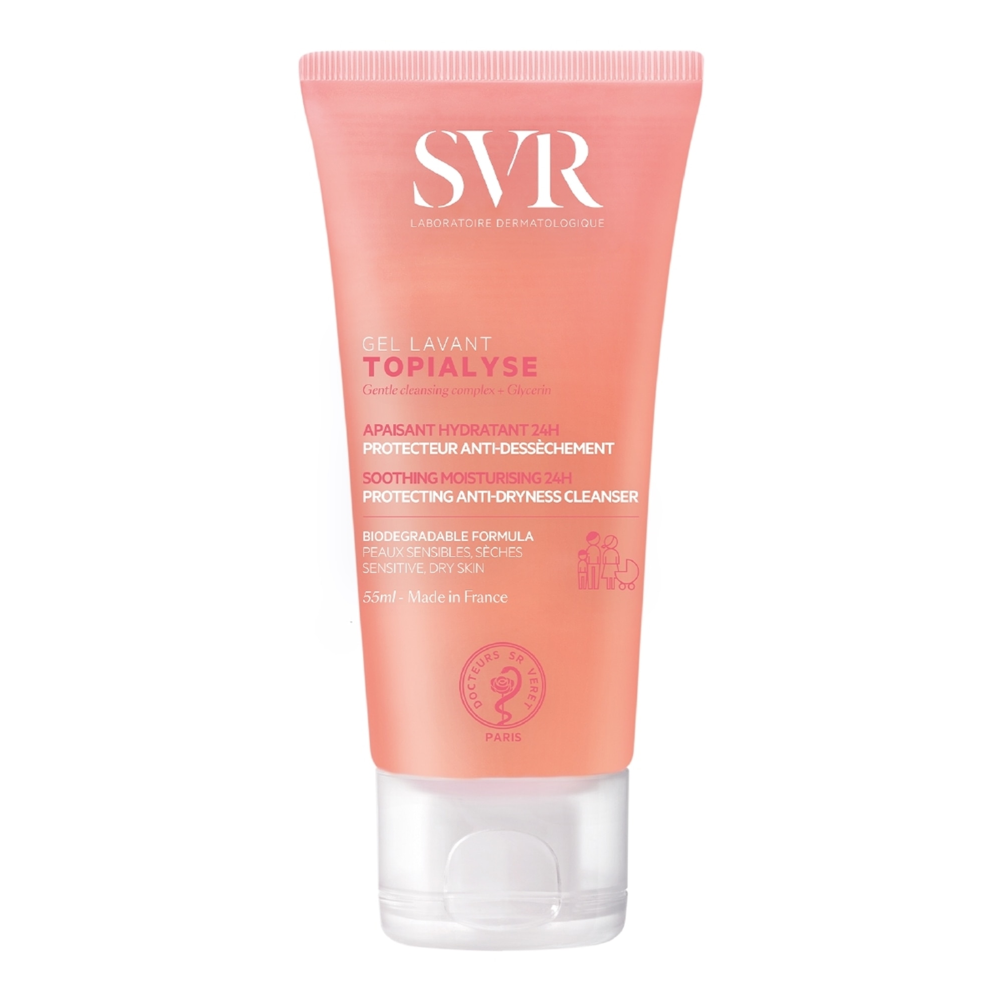 Laboratoire Svr - Topialyse - Gel Lavant Apaisant Hydratant 24h - 55ml