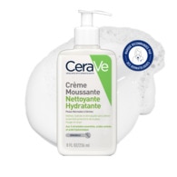 236ML CERAVE CRÈME MOUSSANTE NETTOYANTE HYDRATANTE Crème nettoyante visage peaux normales à sèches  1 of 2 