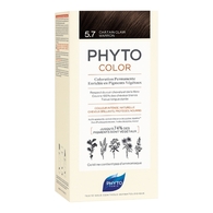  Phyto PHYTOCOLOR Coloration aux pigments végétaux sans ammoniaque 5.7 CHATAIN CLAIR MARRON <br/> COLORATION PERMANENTE  Kit de coloration  1 of 2 