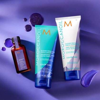 50ML MOROCCANOIL SOIN L'ORIGINAL Soin purple - pour cheveux blonds, méchés ou gris  1 of 4 