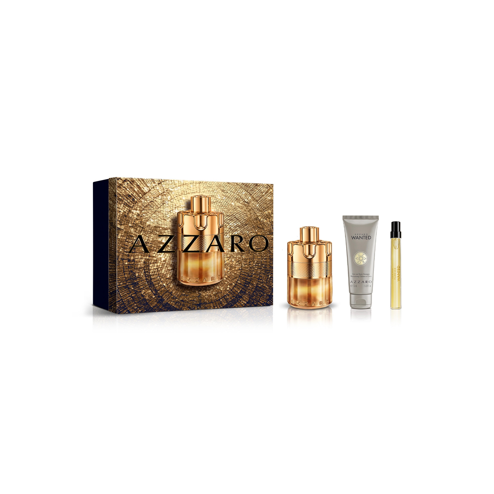 AZZARO WANTED FOREVER Coffret - Elixir + gel douche + un format voyage 1 of 1 Coffret - Elixir + gel douche + un format voyage