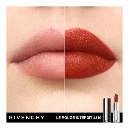  GIVENCHY LE ROUGE INTERDIT INTENSE SILK Rouge à lèvres rechargeable fini soyeux couleur lumineuse  1 of 4 