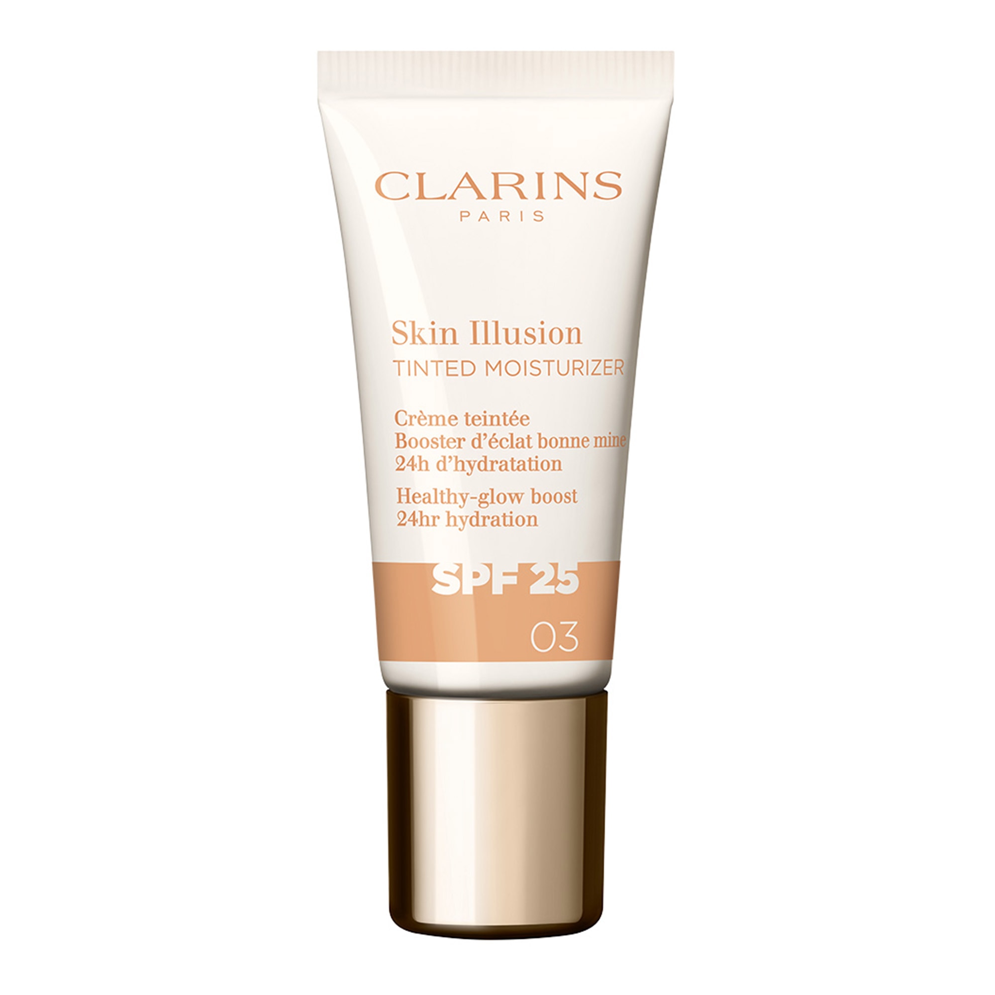 Clarins - Skin Illusion TINTED MOISTURIZER SPF25 – CREME TEINTEE BOOSTER D’ECLAT BB et CC Crème 15 ml Marron clair unisex
