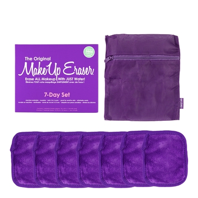 Make Up Eraser - Queen Purple - Kit De 7 Serviettes Démaquillantes Réutilisables - 80ml