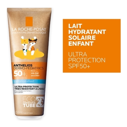 250ML LA ROCHE POSAY ANTHELIOS DERMO-PEDIATRICS Lait solaire enfants peaux sensibles visage & corps - SPF50+  1 of 4 