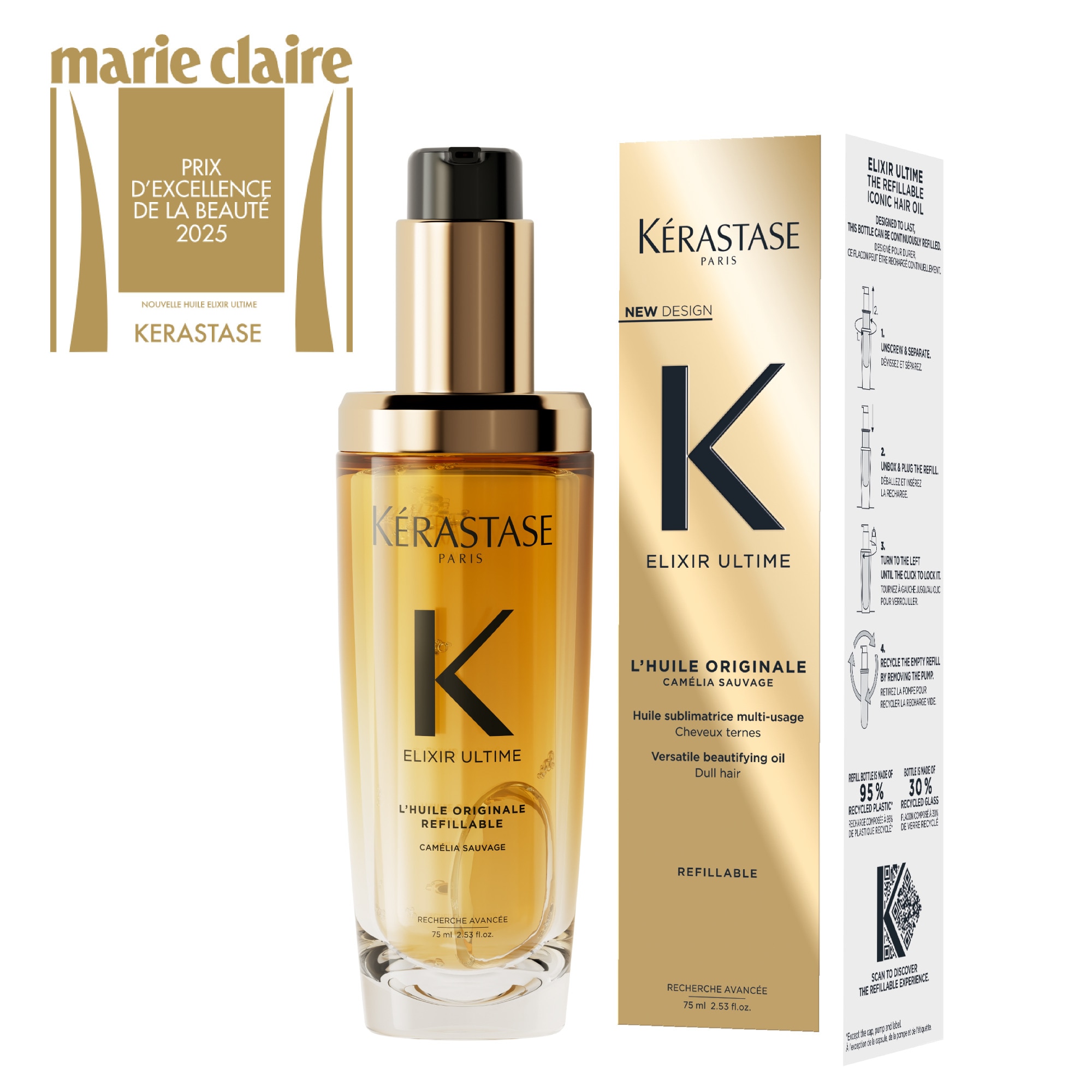 L'huile originale sublimatrice - rechargeable