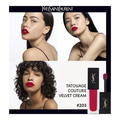  Yves Saint Laurent TATOUAGE COUTURE VELVET CREAM Rouge à lèvres mat effet velours longue tenue  1 of 4 