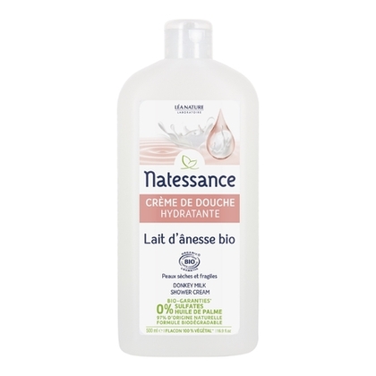 500ML Natessance DOUCHE BIO Crème de douche lait d'anesse Camomille  1 of 1 