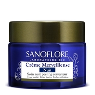 50ML SANOFLORE MERVEILLEUSE Crème visage nuit peeling anti-rides certifiée bio Sanoflore  1 of 2 