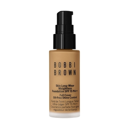  BOBBI BROWN MINI SKIN LONG-WEAR WEIGHTLESS FOUNDATION Fond de teint longue tenue ultra-léger couvrance parfaite fini mat - SPF15 format voyage  1 of 4 