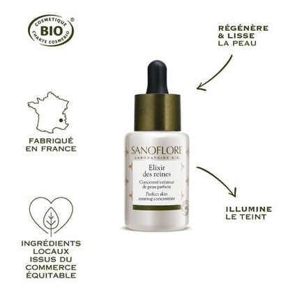Serum eclat certifié bio à l'acide hyaluronique et à la gelée royale