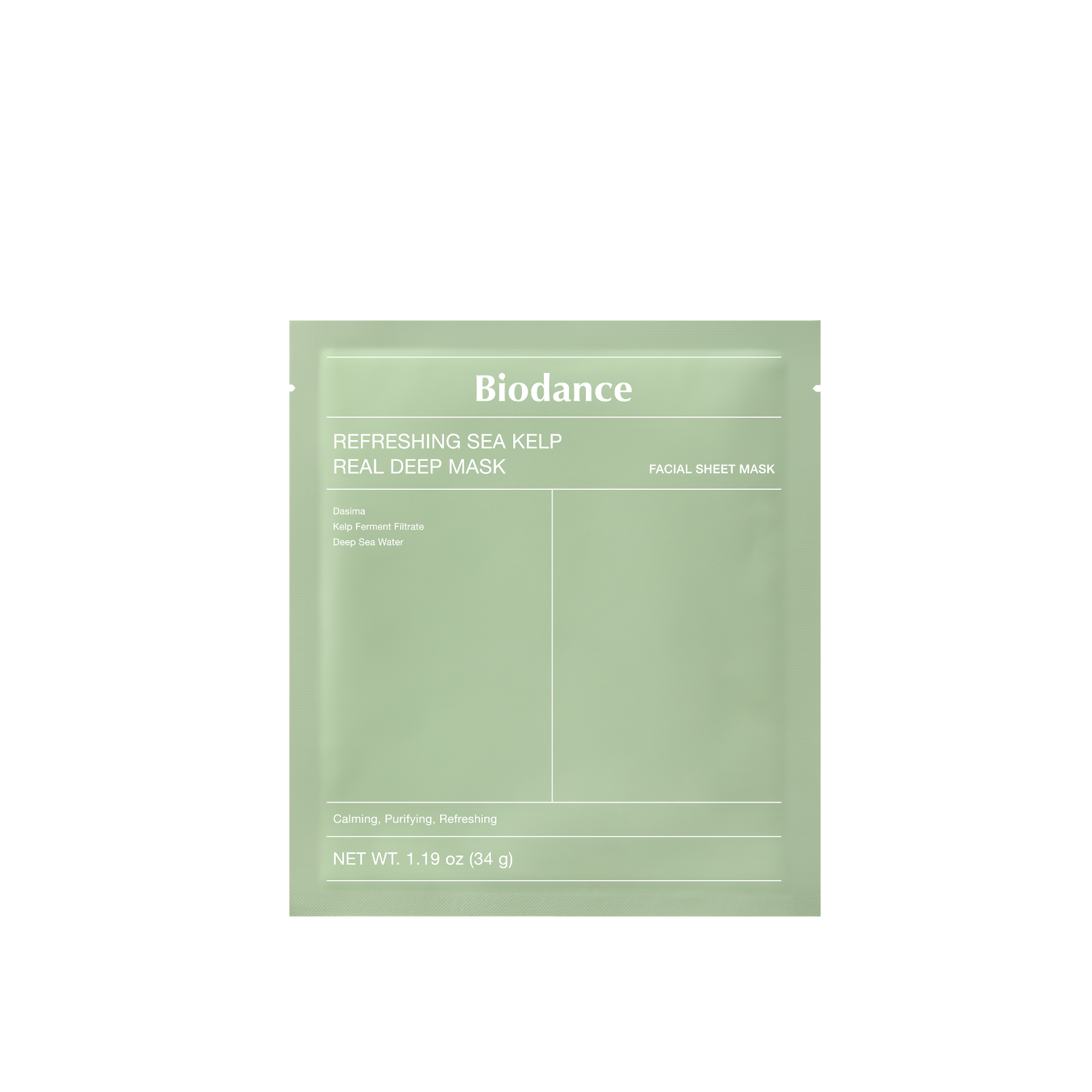 Biodance - Sea Kelp - Pack De 4 Masques Hydrogel Apaisant Aux Algues - 136g
