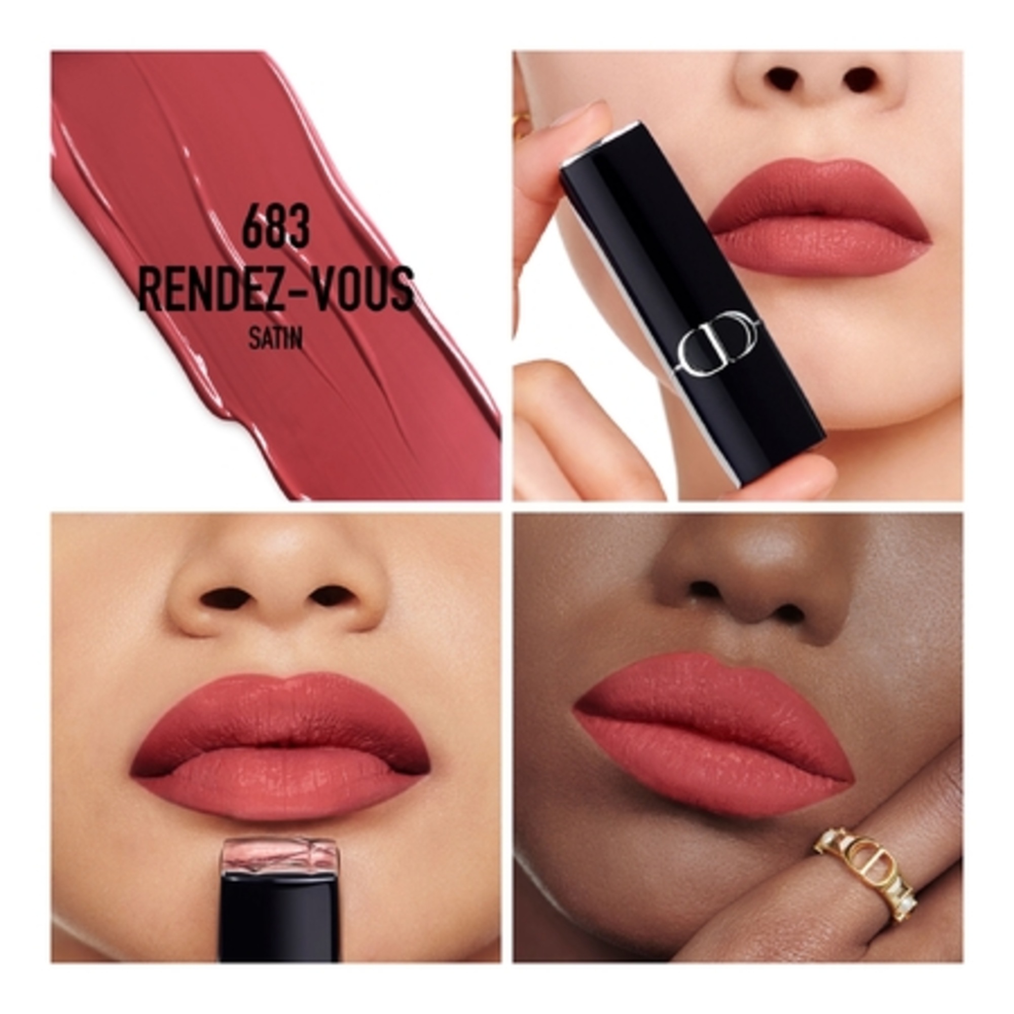 Rouge à lèvres - confort et longue tenue - 2 finis : satin ou velvet