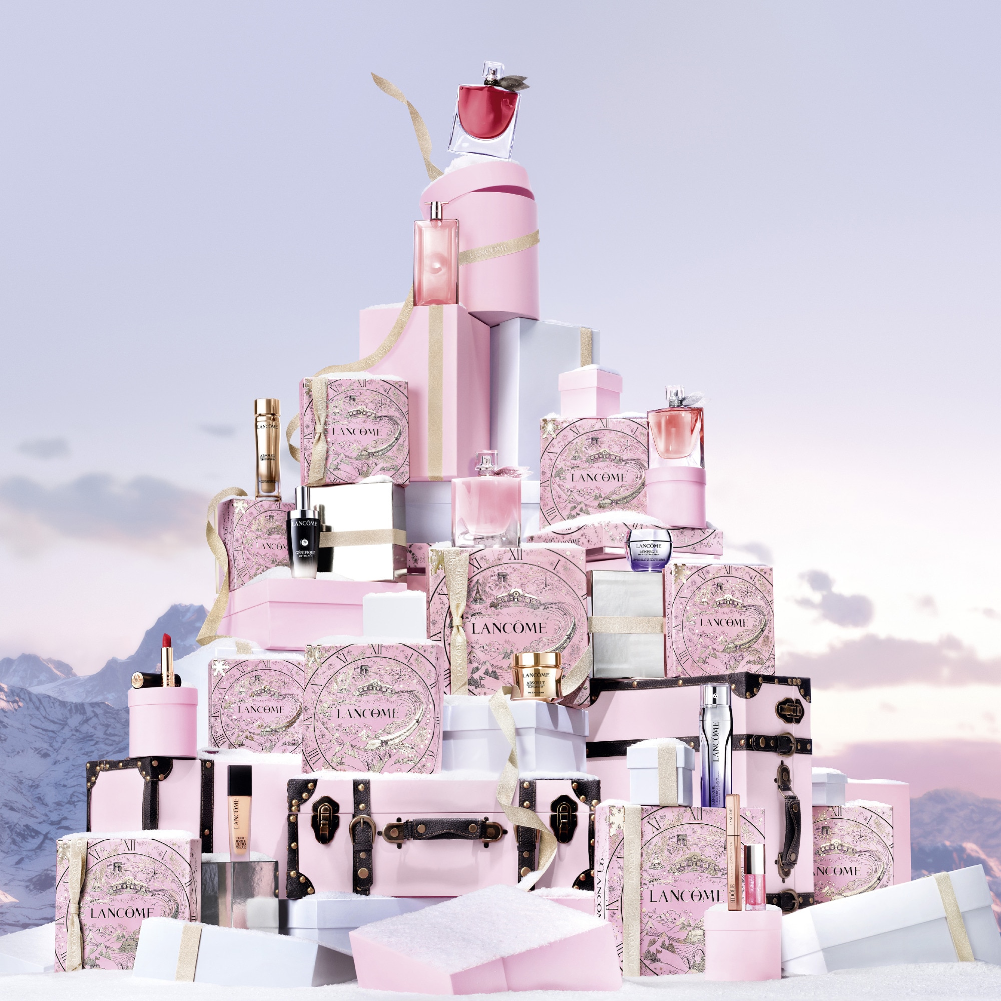 Coffret - mascara + démaquillant + rouge à lèvres