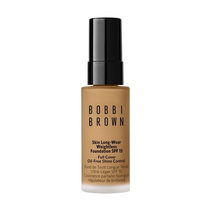  BOBBI BROWN MINI SKIN LONG-WEAR WEIGHTLESS FOUNDATION Fond de teint longue tenue ultra-léger couvrance parfaite fini mat - SPF15 format voyage  1 of 4 